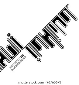 Fondo de diseño urbano con abstracción estilizada. Ilustración del vector