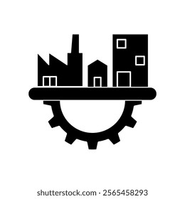 urban development icon, simple flat style, illustration, logo sign symbol pictogram template, for ui or ux isolated on white for mobile app, editable