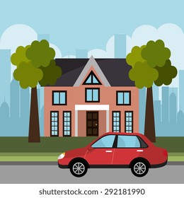 Urban digital design, vector illustration eps 10.