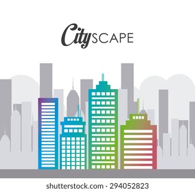 Urban digital design, vector illustration eps 10.