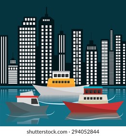 Urban digital design, vector illustration eps 10.