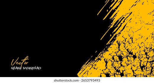 Urban distressed background with yellow and black color contrast.