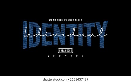 Urban edge, identity, abstract typography modern design slogan. Vector illustration graphics for print t shirt, apparel, background, poster, banner, postcard and or social media 