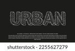 Urban editable text effect template use for logo and business brand