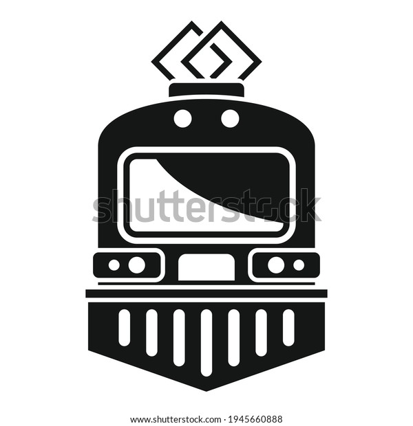 Urban electric train icon. Simple illustration
of Urban electric train vector icon for web design isolated on
white background