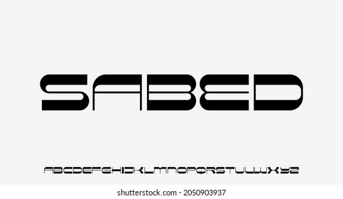 urban and elegant alphabet font vector
