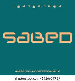 urban and elegant alphabet font vector