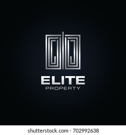 Urban Elite Property Logo With Metal Silver Color