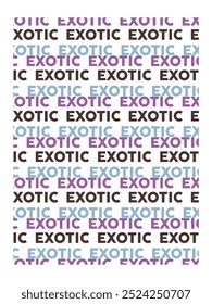 Urban exotic art style drawing and slogan typography. Vector illustration design for fashion graphics, t shirt prints, tees, posters, stickers.