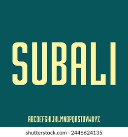 urban font alphabet vector set