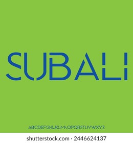 urban font alphabet vector set