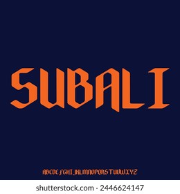 urban font alphabet vector set