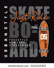 urban freestyle, skate board, graphic t shirt vector designs and other uses.