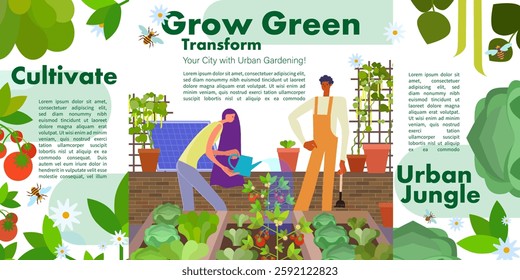 Urban Gardening and Green Spaces – Sustainable City Farming Concept