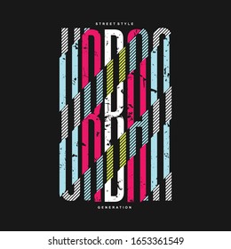 urban generation graphic typography design vector illustration good for young t shirt print