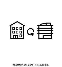 Urban Gentrification Icon