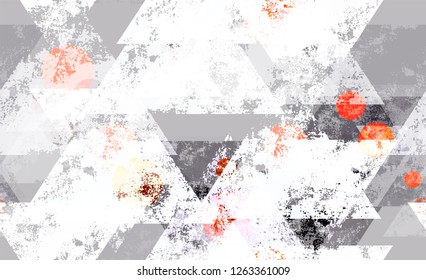 Urban Geometric Camouflage Texture. Cracked Technology Pattern.  Tech Forms Seamless Texture. Camouflage Clothes Pattern.