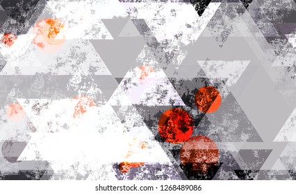 Urban Geometric Camouflage Texture. Scratched Geometry Pattern. Tech Texture with Grunge Effect. Sporty Fashion Pattern.
