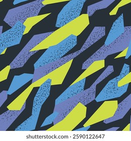 Urban geometric color seamless pattern
