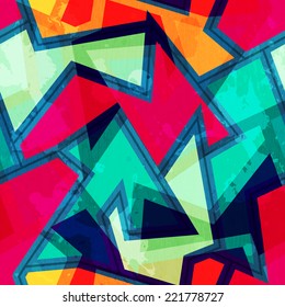 urban geometric seamless pattern