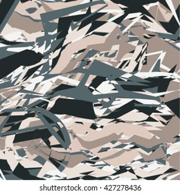 urban geometric seamless pattern with grunge effect