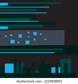 Urban geometry architecture abstract vector design