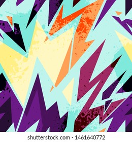 Urban geometry seamless pattern. Modern creative design.