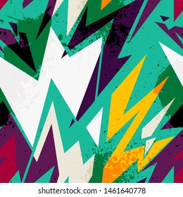 Urban geometry seamless pattern. Modern creative design.
