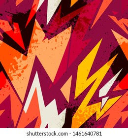 Urban geometry seamless pattern. Modern creative design.
