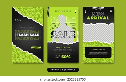 Urban gradient fashion social media stories template