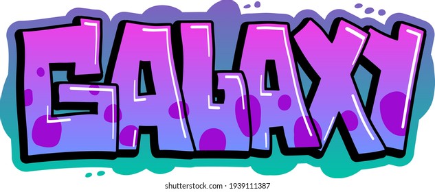 Urban gradient graffiti text with flares