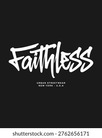Urban graffiti style typography design