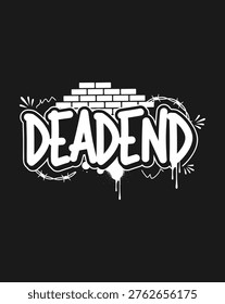 Urban graffiti style typography design
