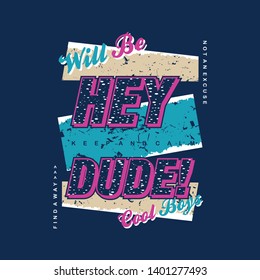 urban graphic with slogan cool vector typography text frame for t shirt print