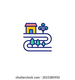 Urban Greening icon in vector. Logotype