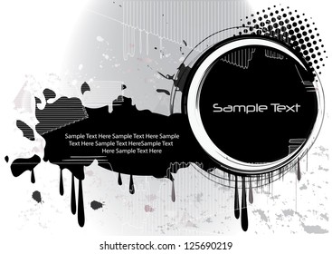 urban grunge artistic banner