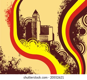 Urban grunge background, vector illustration series.