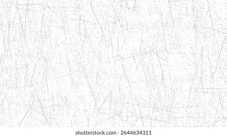 Vetor de textura grunge urbana com sobreposição de poeira arranhada. Superfície granulada áspera com efeito de angústia. Fundo de Alto Contraste em Preto e Branco. Ilustração isolada de plano de fundo angustiado.