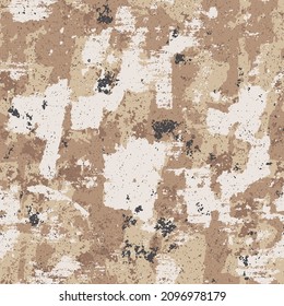 Urban grunge wallpaper abstract camouflage vector seamless pattern