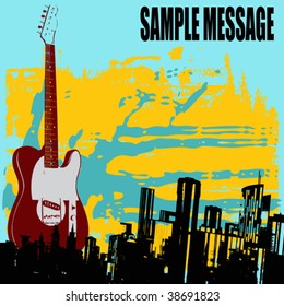 Urban Guitar Background