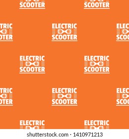 Urban gyro scooter pattern vector orange for any web design best