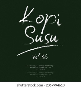 Urban, handwritten minimalist, modern font set. vector alphabet.
