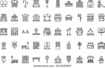 Urbane Symbole Einfaches Vektorsymbol. Entwurfsvorlage für Illustrationssymbole für Web Mobile UI-Element. 