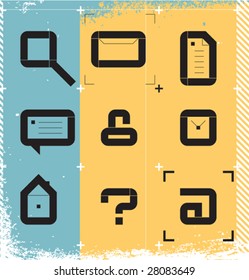 Urban icons for web. Vector illustration.