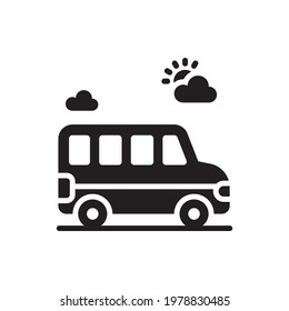 urban jeep vector Solid  icon style illustration. EPS 10 File