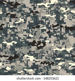 Urban Jungle Camouflage Seamless Background Pattern