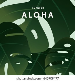 Urban jungle Festival poster/ Summer poster/ Summer event poster/ Tropical green market event