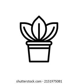 Urban jungle, trendy home decor with plants, cacti, tropical leaves in stylish planters and pots. Vector illustration. vector icon illustration potted plants for the interior. Isolated on white backgr