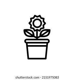 Urban jungle, trendy home decor with plants, cacti, tropical leaves in stylish planters and pots. Vector illustration. vector icon illustration potted plants for the interior. Isolated on white backgr