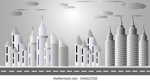 Urban landscape Concept city and suburban life.